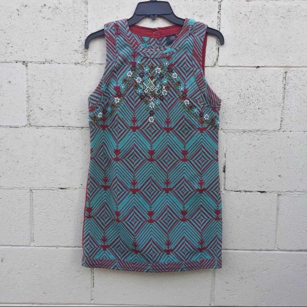 Free People Beaded Tribal Dress